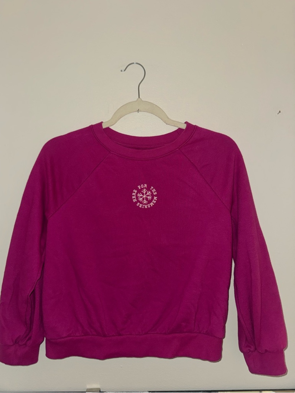 Cat & Jack, girls magenta pink sweater, size large 10/12